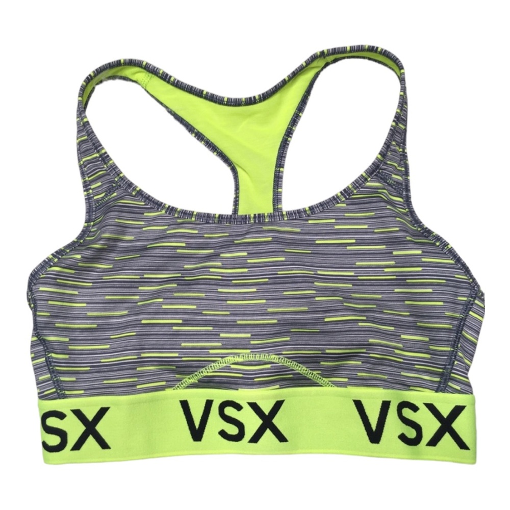 Victoria’s Secret sports bra green gray size Small *